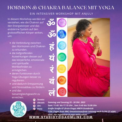 Workshop Hormon & Chakra Balance mit Yoga